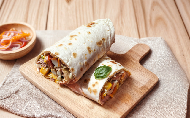 Wraps thon, surimi, œufs, concombre et feta