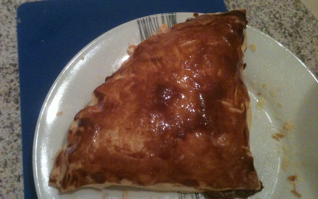 Chausson au saumon et ses lègumes