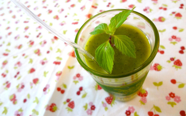 Gaspacho courgettes gingembre