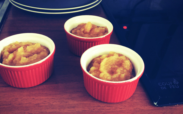 Compote de pommes à la vanille et au miel