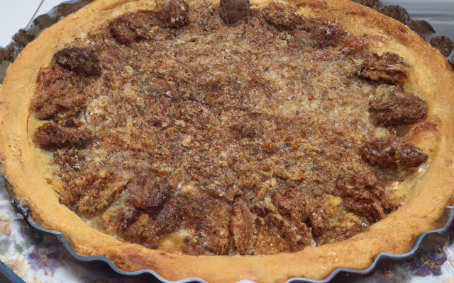 Tarte à la fourme d'Ambert et aux noix