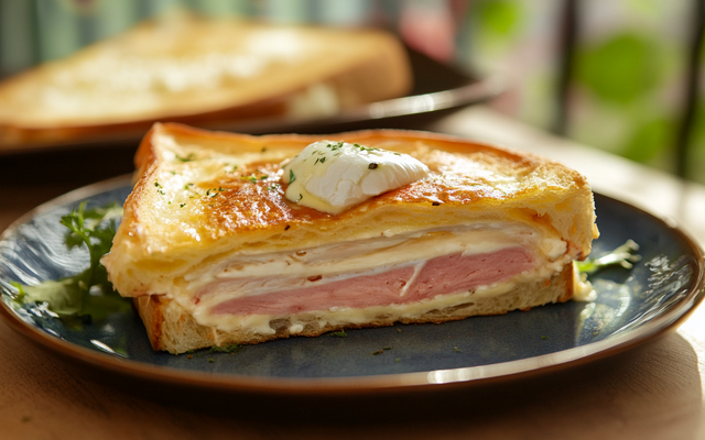 Croque monsieur au chèvre