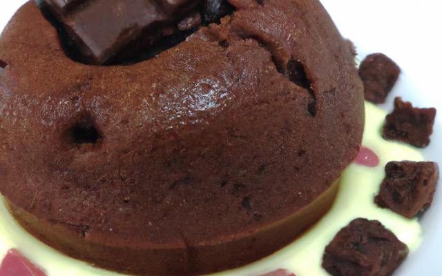 Moelleux au cacao amer et pépites de chocolat