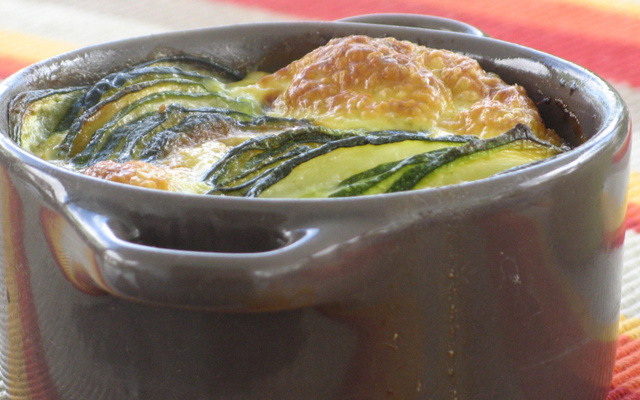 Clafoutis aux courgettes fondant