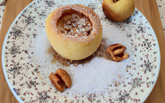 Moelleux aux pommes et à la poudre de noisettes