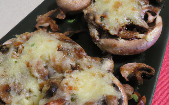 Champignons farcis au fromage à raclette