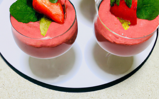 Mousse express à la fraise