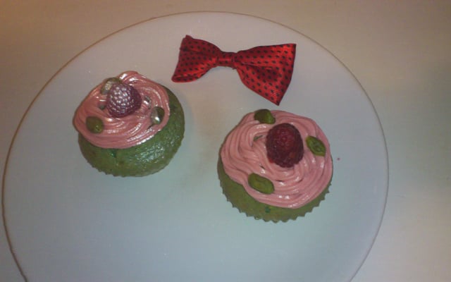 Le cupcake Madonna ou le cupcake pistache/framboise