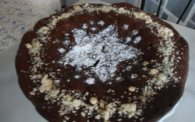 Fondant au chocolat et aux cacahuètes