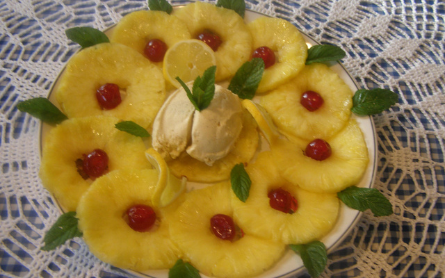 Carpaccio d'ananas