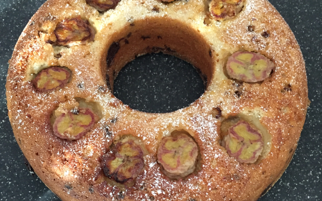 Couronne à la banane et au chocolat