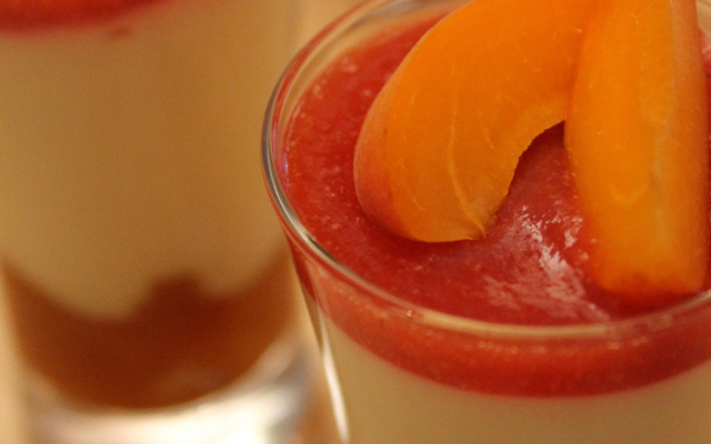 Verrine abricot, vanille & fraise