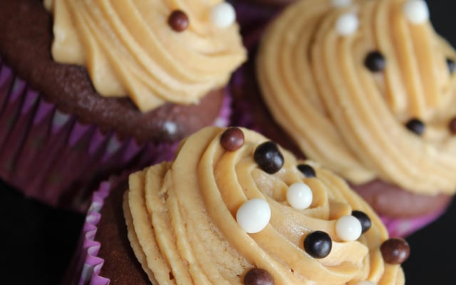Cupcake choco - Beurre de Cachuètes