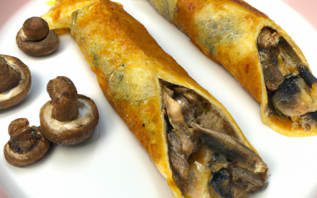Crêpes farcies à l'andouillette et aux champignons
