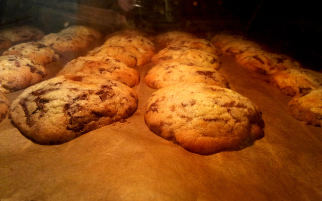 Cookies aux pépites de chocolat et caramel