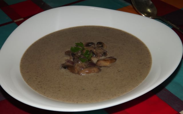 Velouté au champignons de paris
