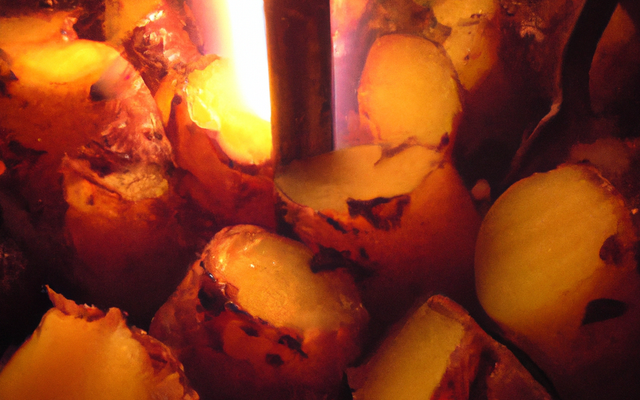 Patate au feu de bois