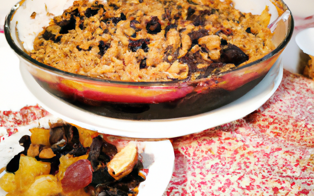Crumble aux fruits et au chocolat comme chez maman