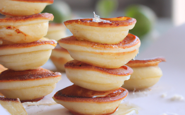Mini pancakes au parmesan