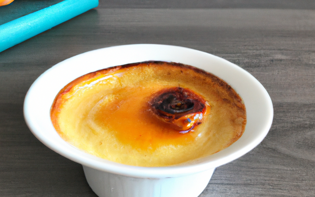 Creme brulée aux abricots