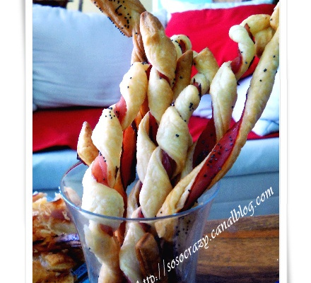 Gressins au jambon