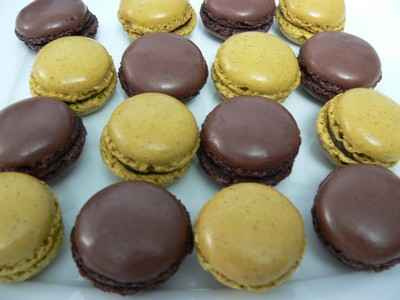 Gâteaux façon macarons au café et autres parfums