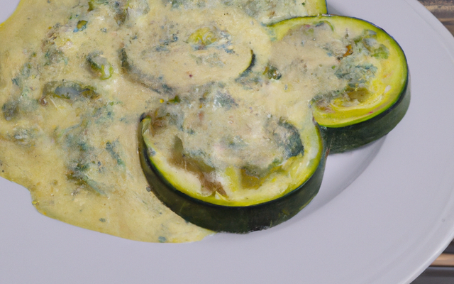 Courgettes à la crème de parmesan