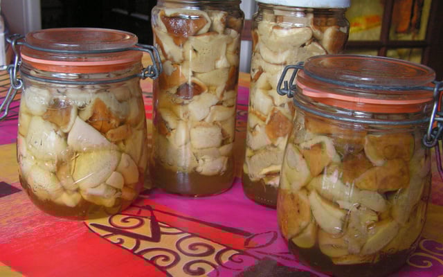 Champignons en conserves