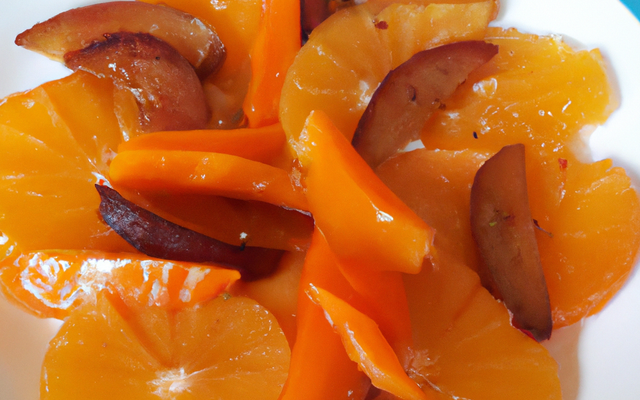 Salade d'orange et kakis à la cannelle !