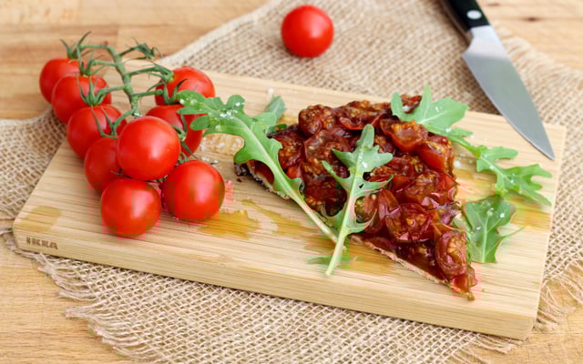 Tarte tatin aux tomates cerise