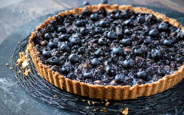 Tarte aux myrtilles des bois