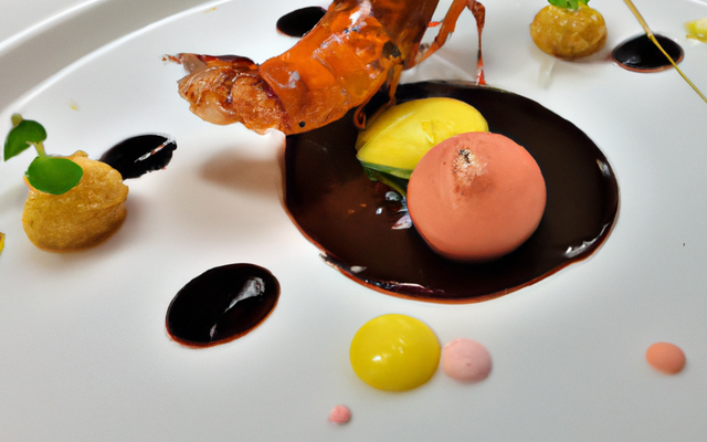 Langoustine et chocolat amer