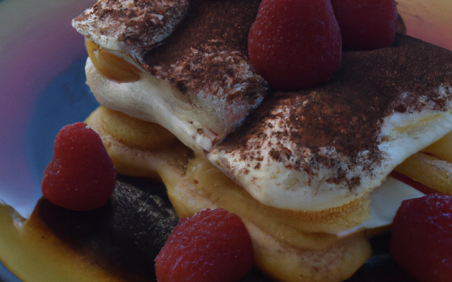 Tiramisu italien chocolat blanc framboises