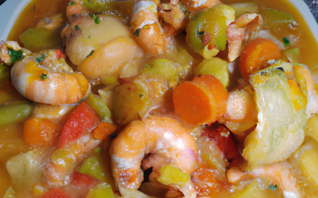 Gombo de crevettes et crabes