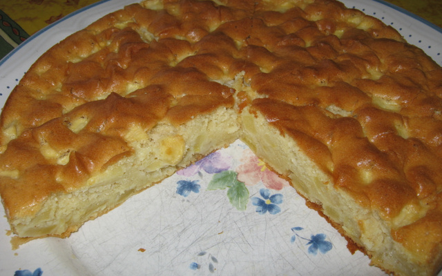 Gâteau moelleux pommes cannelle
