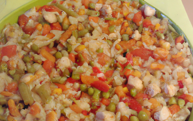 Salade de riz façon paella