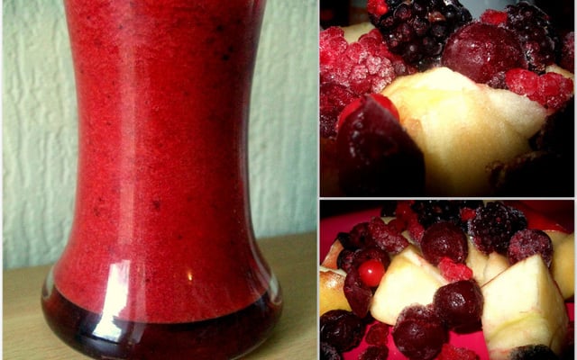 Jus fruits-rouges/pomme