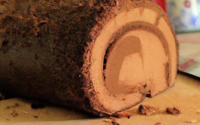 Bûche au chocolat classique