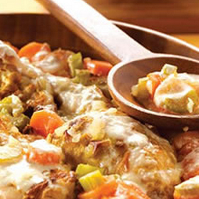 Lapin à la moutarde et ses petits légumes