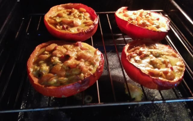 Potimarron farci à la féta