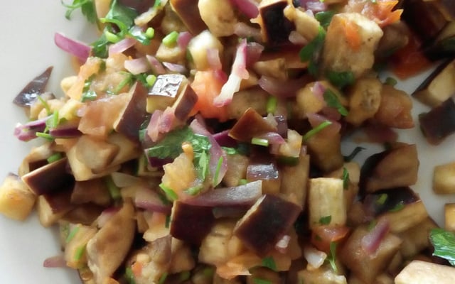 Aubergines aux tomates séchées