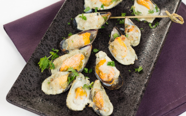 Moules farcies au fromage persillé