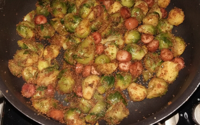 Choux de Bruxelles croustillants au paprika