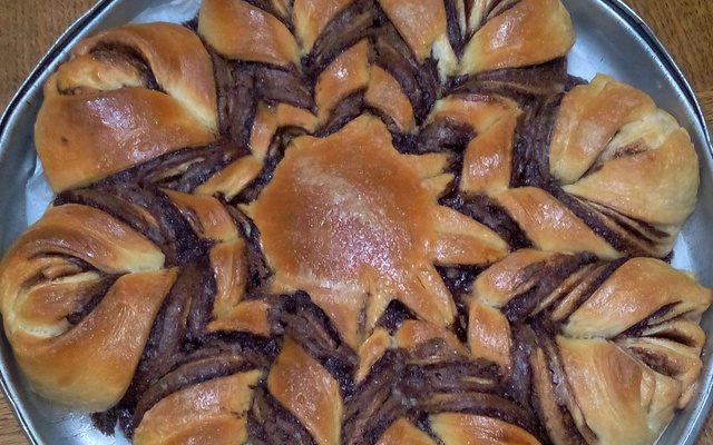 Brioche étoile de neige