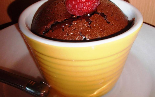 Coulant au chocolat & cœur praliné