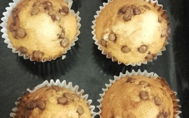 Muffins aux pépites de chocolat en deux temps trois mouvements