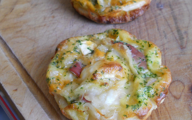 Mini quiches pancetta-chèvre