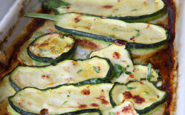 Gratin de courgettes au grill