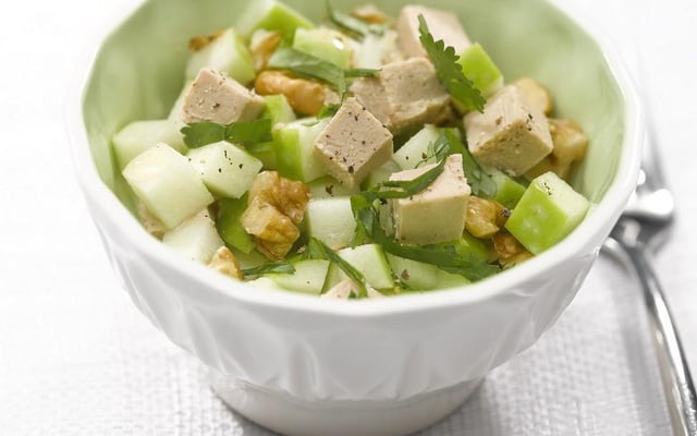 Tartare de pomme verte au Fleuron de Canard