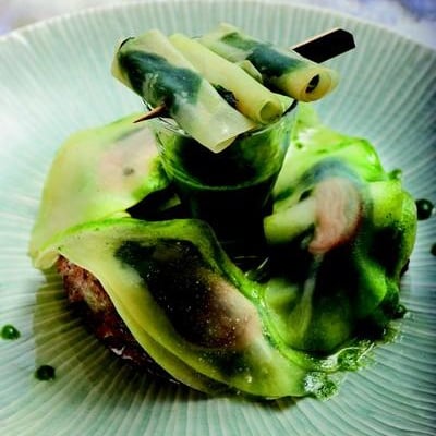 Ravioles de Dolwen aux huîtres